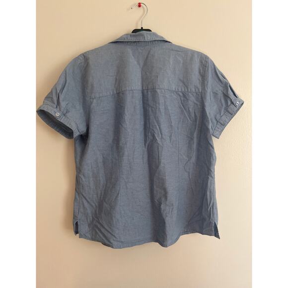 Vintage Basic Additions, 100%‎ cotton size L denim short sleeve shirt - Picture 4 of 6